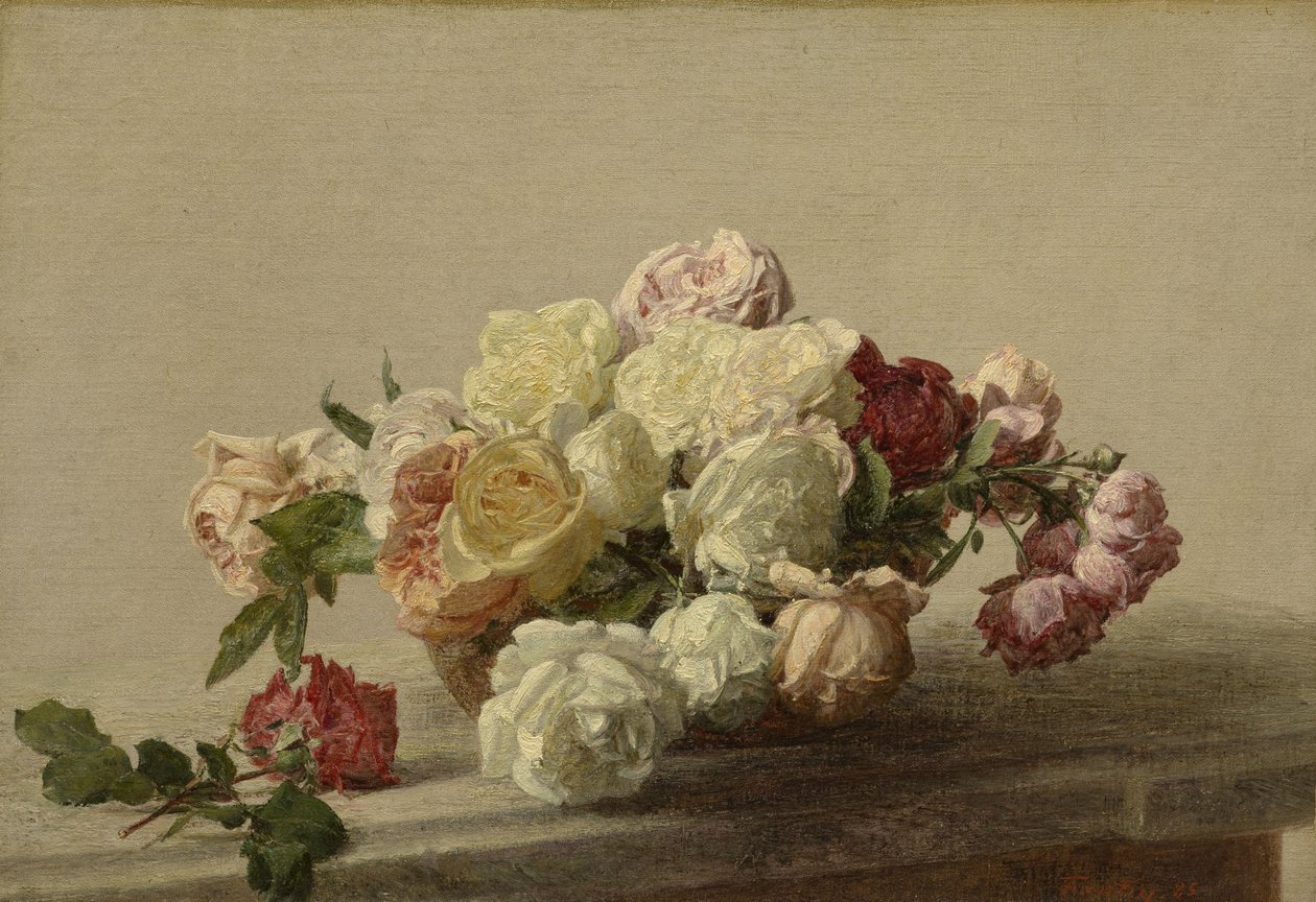 Mermer Masada Gül Kasesi, 1885 by Ignace Henri Jean Fantin Latour