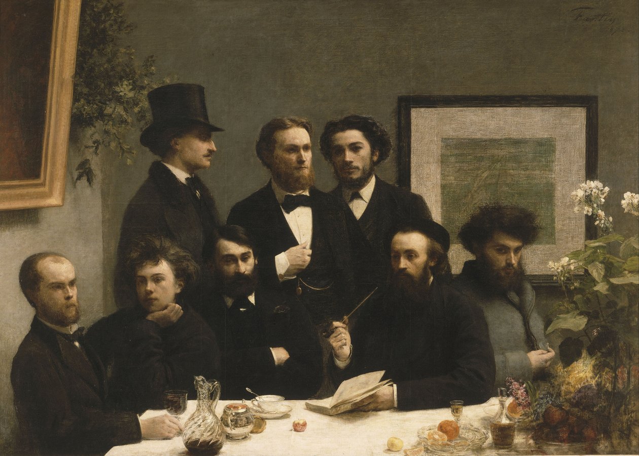 Tabloya Göre, 1872 by Ignace Henri Jean Fantin Latour