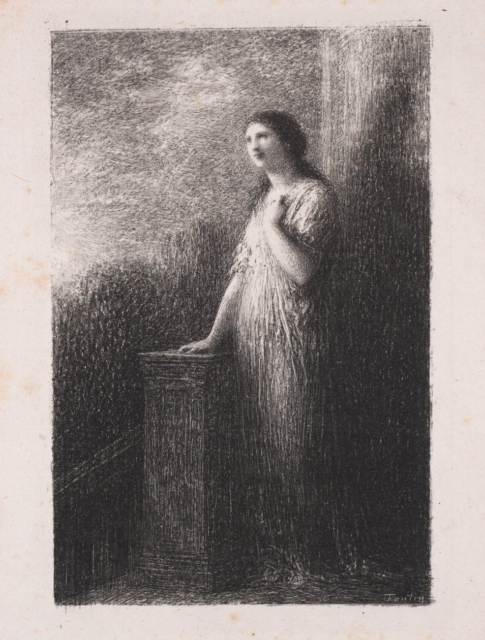 Gecenin Güveni. by Ignace Henri Jean Fantin Latour