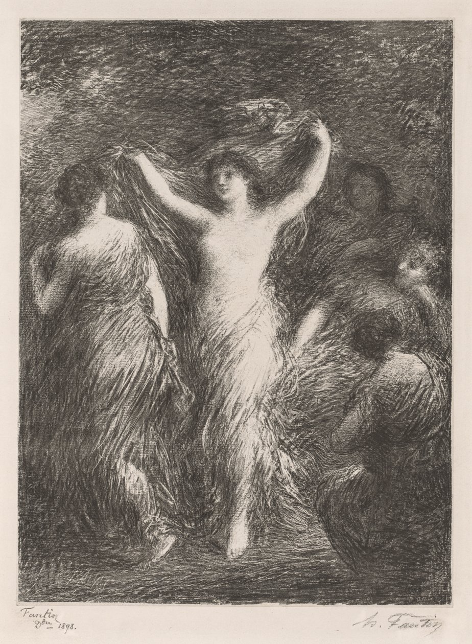Danslar, 1898. by Ignace Henri Jean Fantin Latour