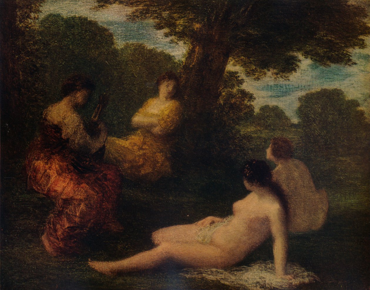 Konuşma, c1878, 1938 by Ignace Henri Jean Fantin Latour