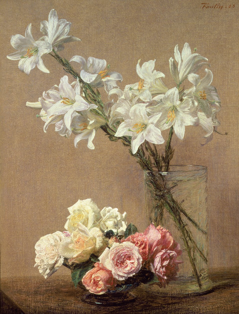 Vazoda zambaklar, 1888 by Ignace Henri Jean Fantin Latour