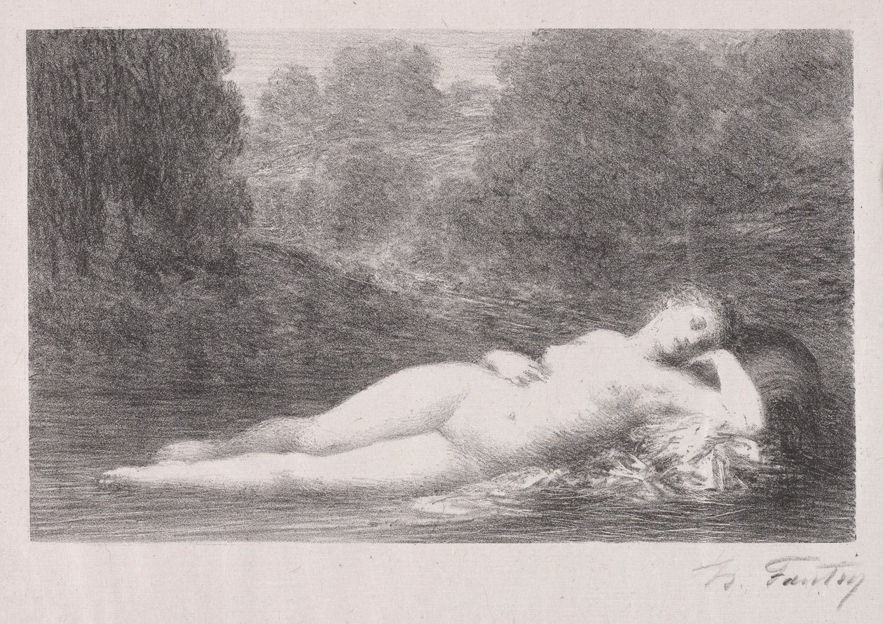 Suda Yatarken, 1903. by Ignace Henri Jean Fantin Latour
