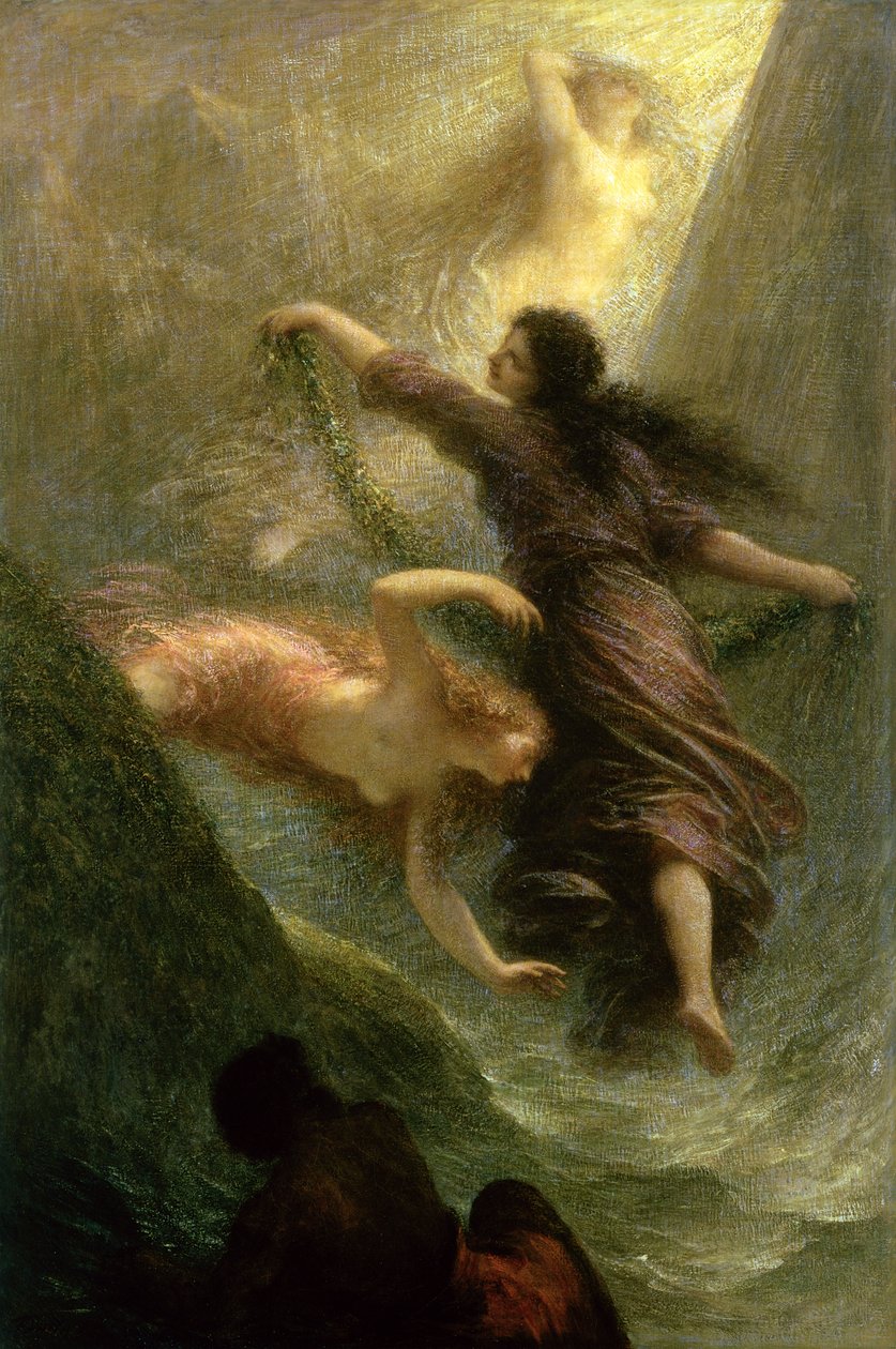 Rheingold, ilk sahne, 1888 by Ignace Henri Jean Fantin Latour