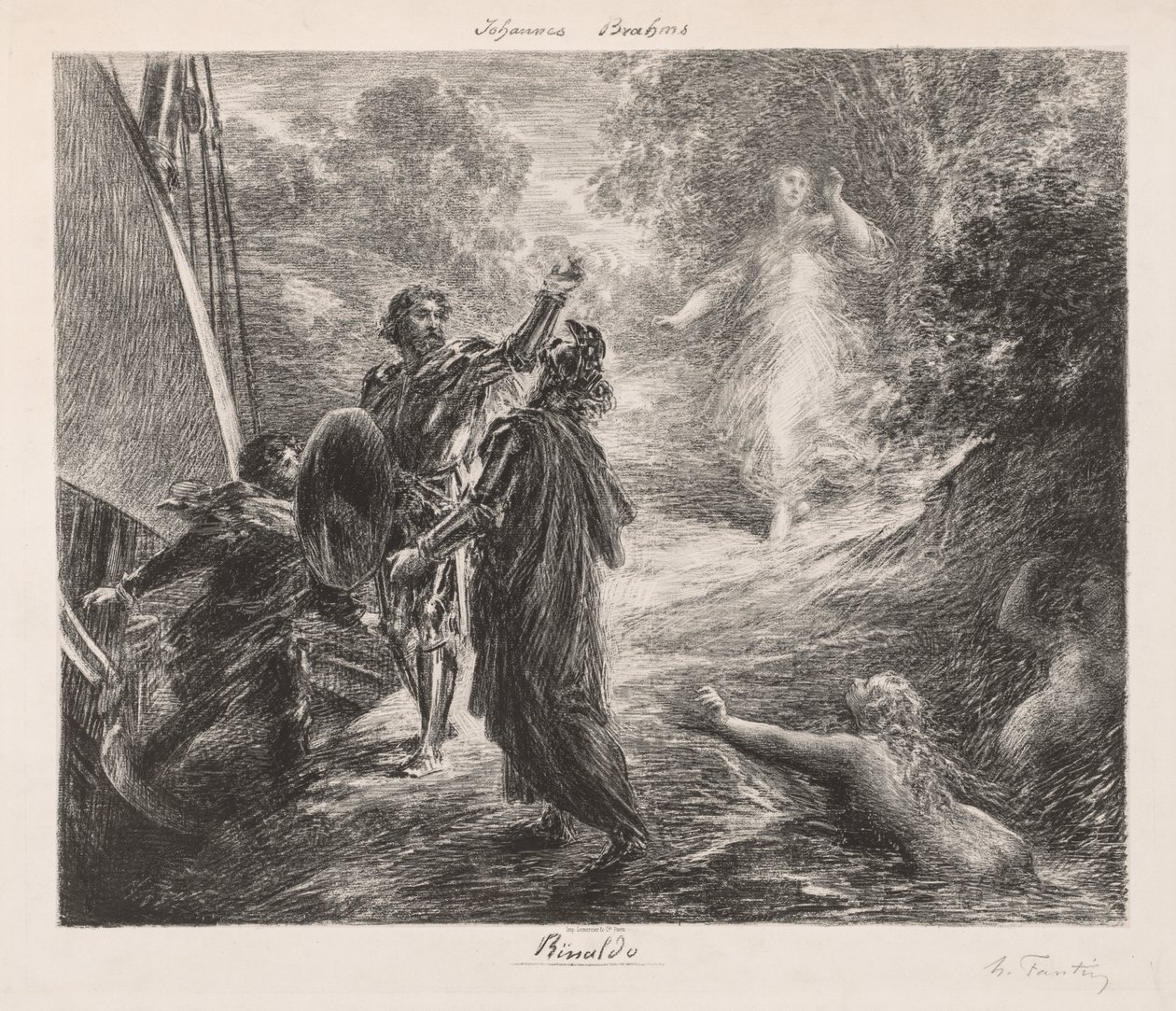Rinaldo, 1878. by Ignace Henri Jean Fantin Latour