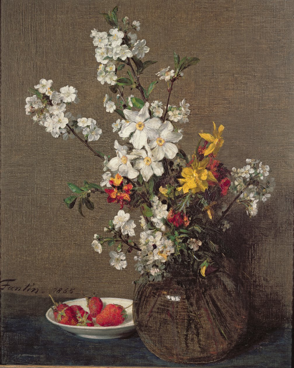 Bahar Buketi, 1865 by Ignace Henri Jean Fantin Latour
