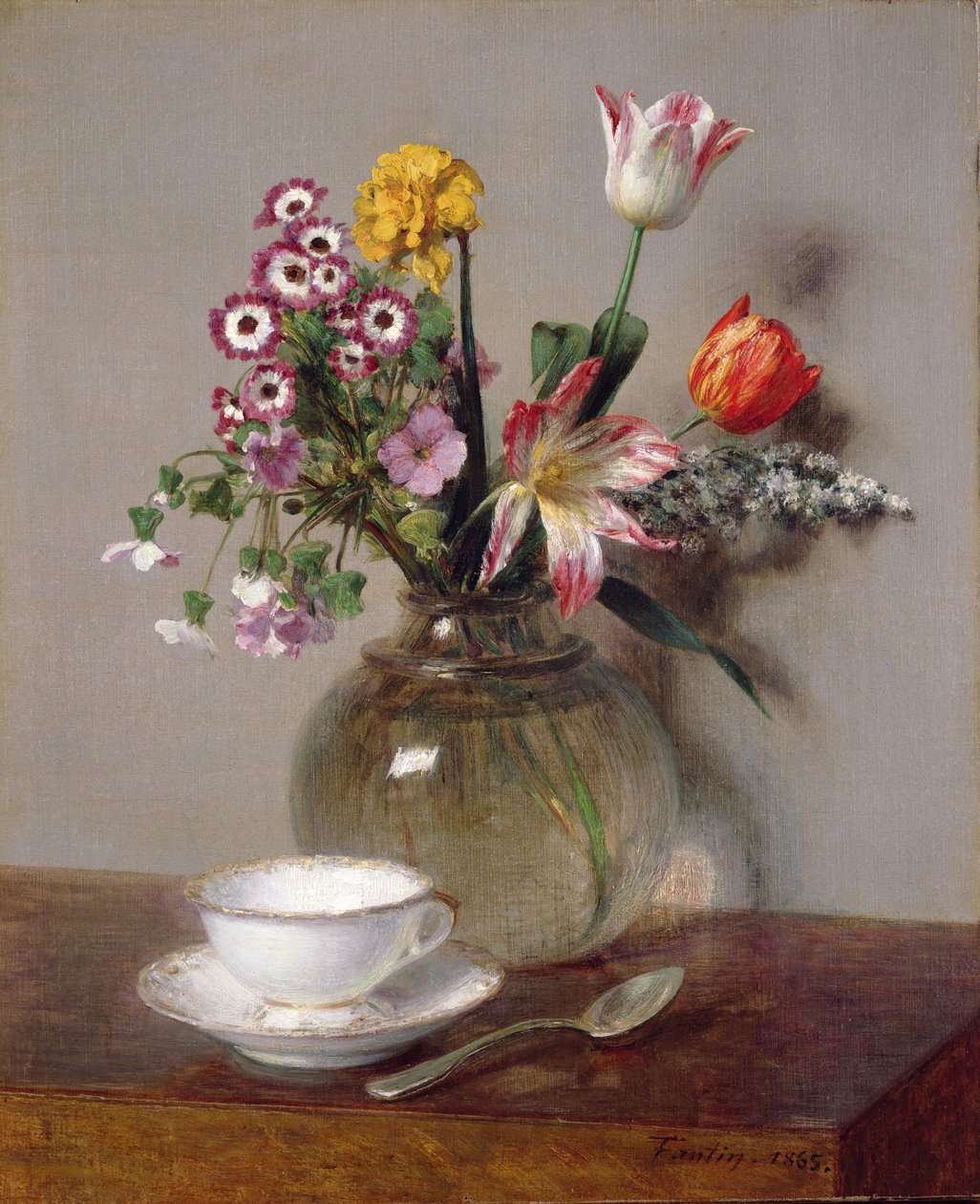 Bahar Buketi, 1865 by Ignace Henri Jean Fantin Latour