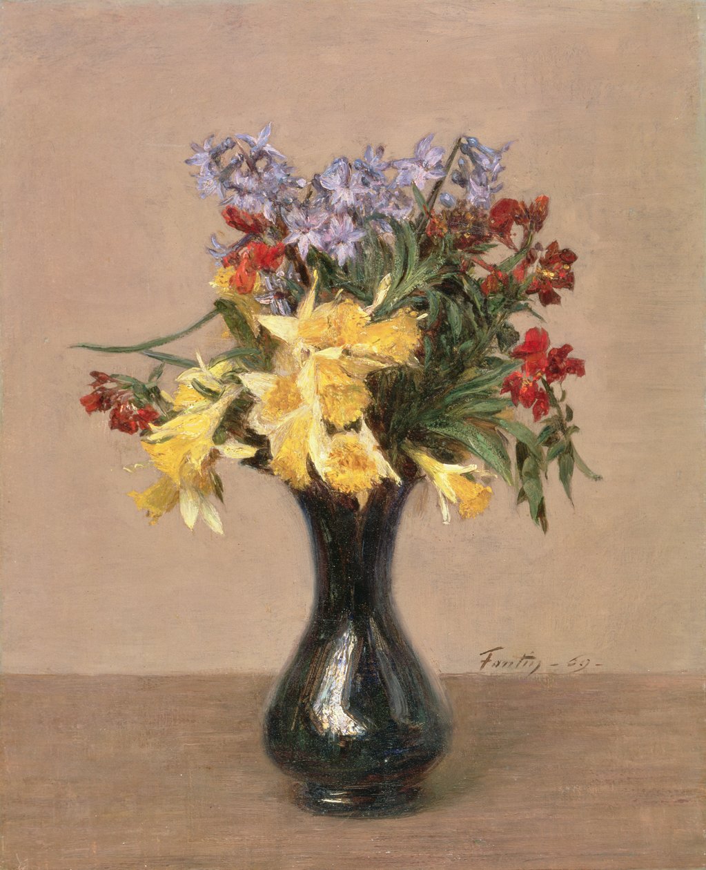 Bahar Çiçekleri, 1869 by Ignace Henri Jean Fantin Latour