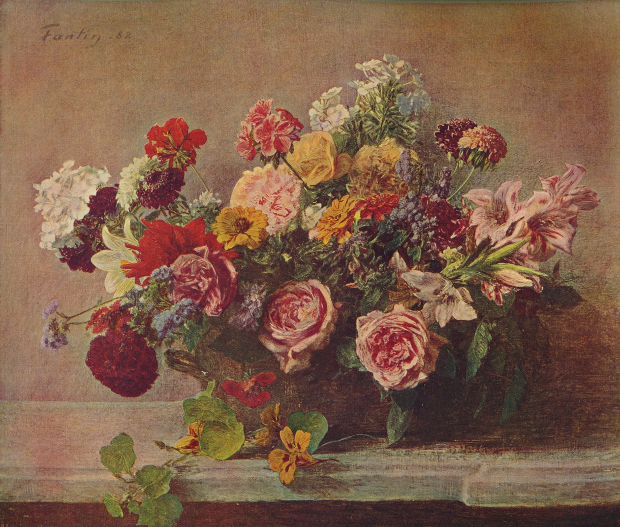 Yaz Çiçekleri, 1882, c1915 by Ignace Henri Jean Fantin Latour