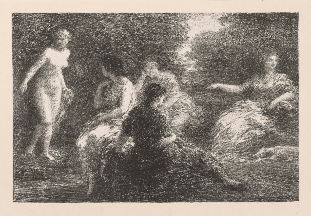 Yıkananlar, 1896. by Ignace Henri Jean Fantin Latour