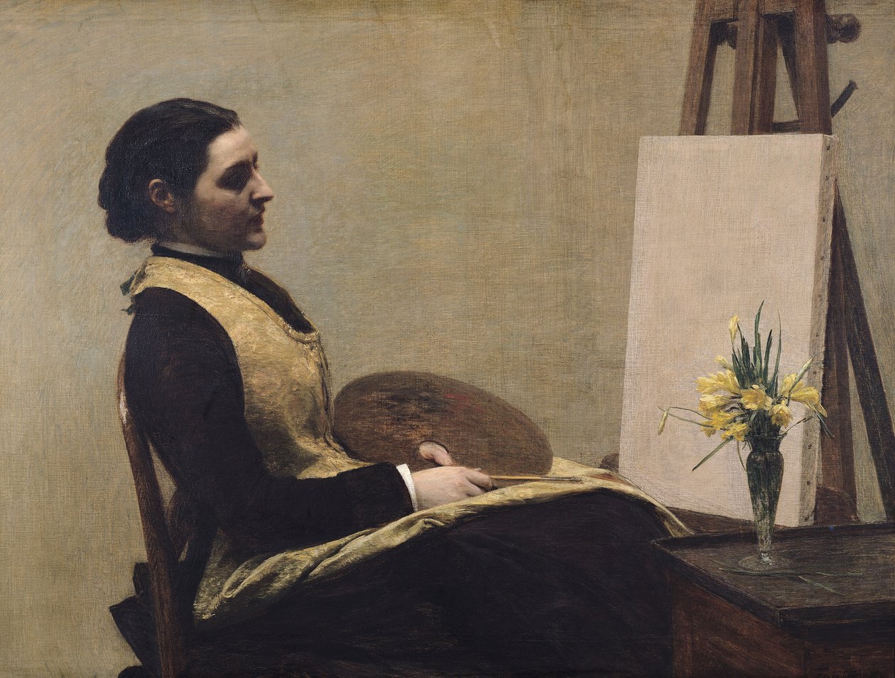 Çalışma by Ignace Henri Jean Fantin Latour