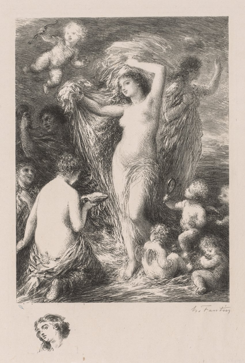 Venüs Anadyomene, 1898. by Ignace Henri Jean Fantin Latour