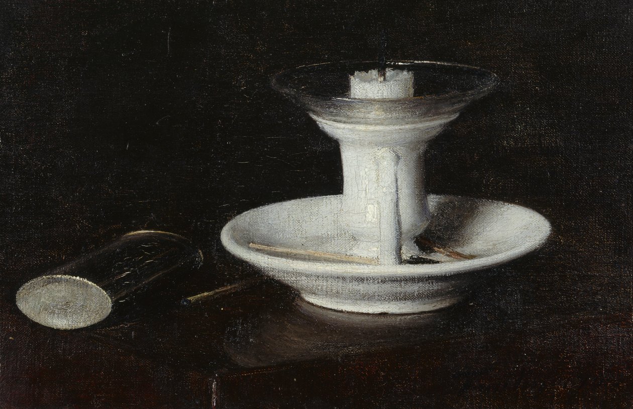 Beyaz Şamdan, 1870 by Ignace Henri Jean Fantin Latour
