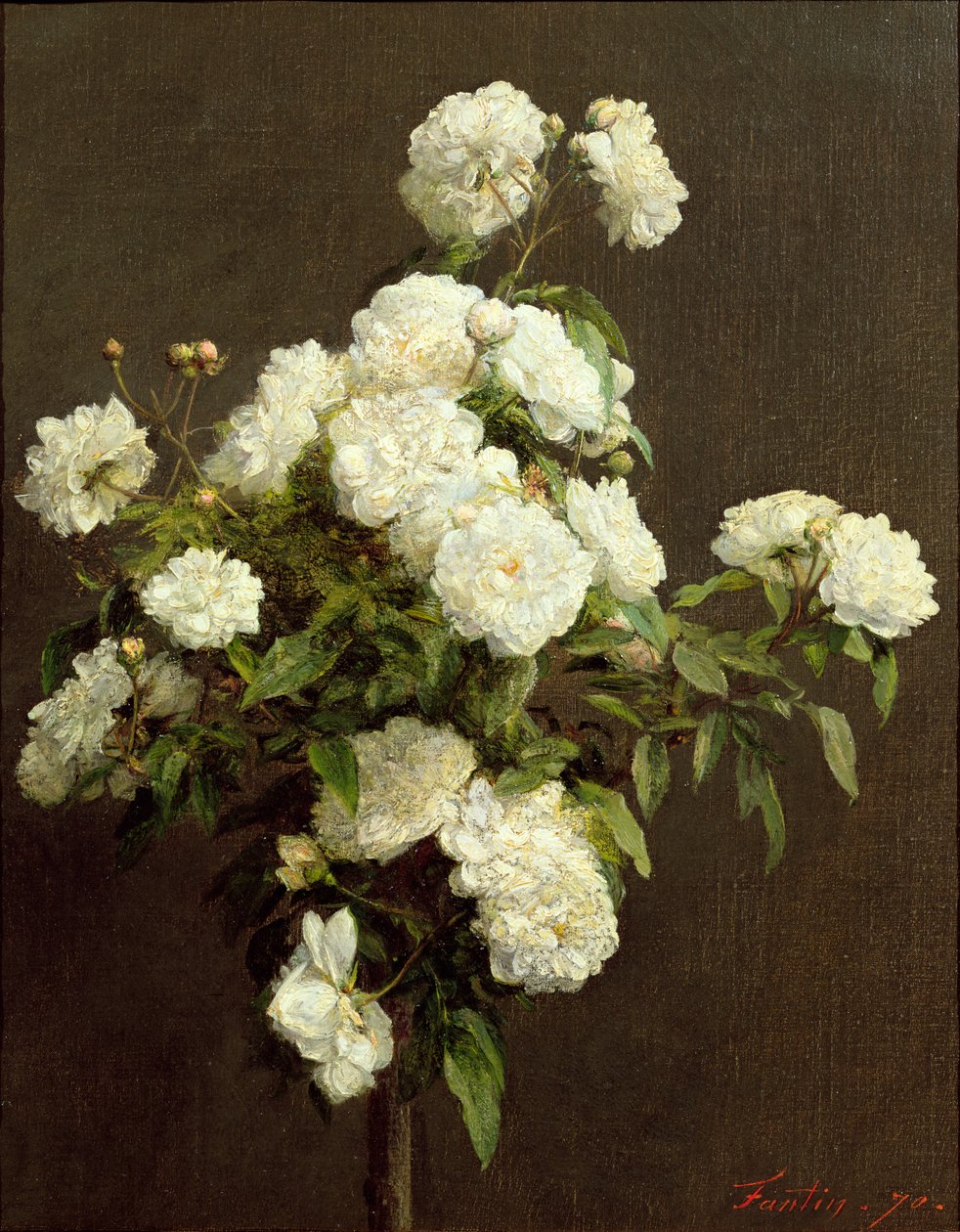 Beyaz Güller, 1870 by Ignace Henri Jean Fantin Latour