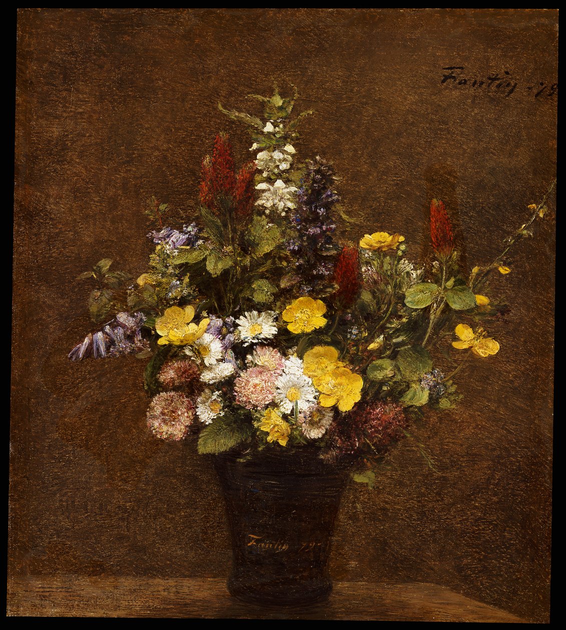 kır çiçekleri by Ignace Henri Jean Fantin Latour