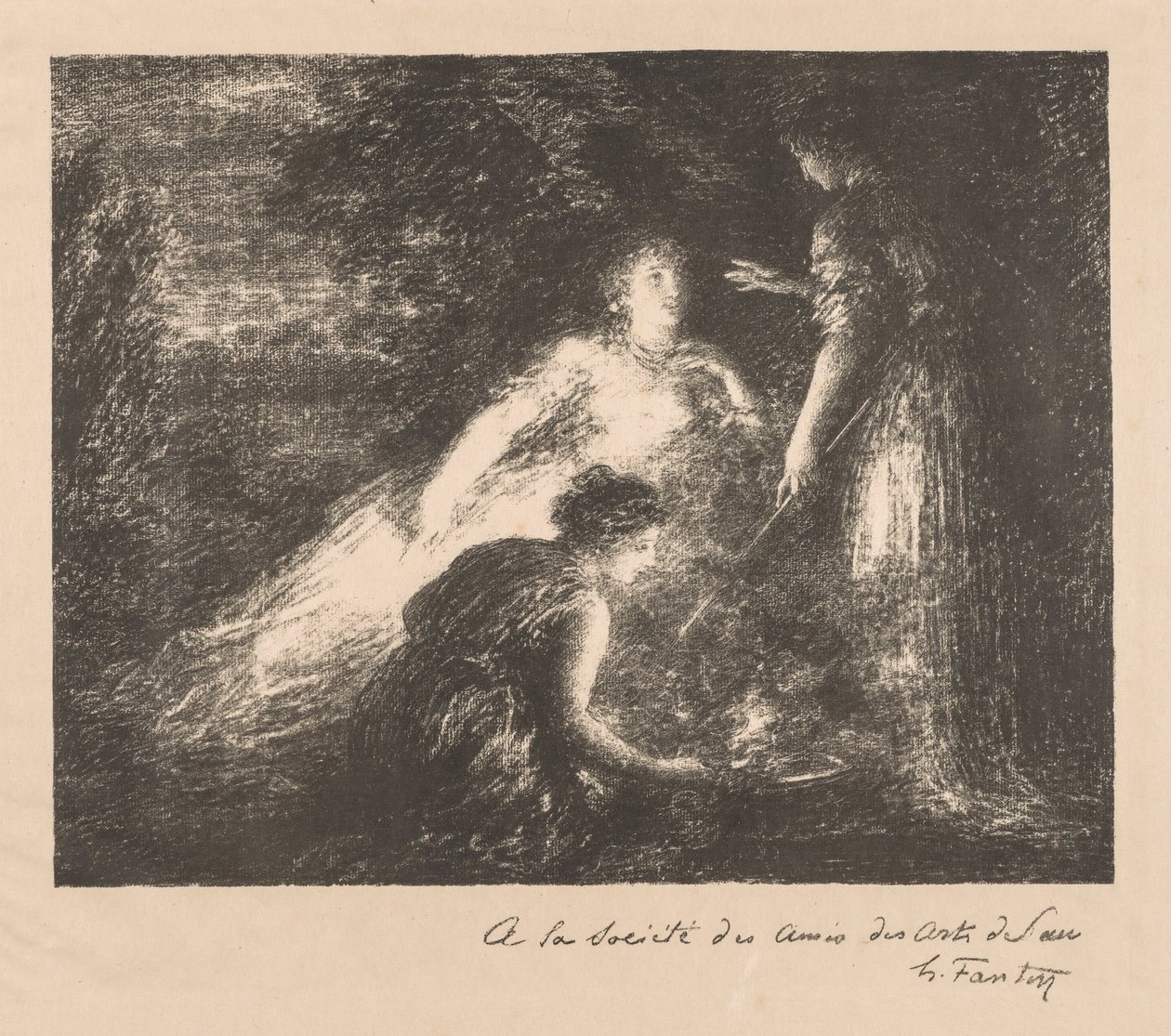 Büyücülük, 1899. by Ignace Henri Jean Fantin Latour