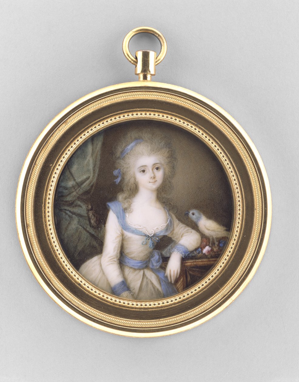 Bir Kadının Portresi, c.1785 (fildişi, ormolu ve cam üzerine suluboya) by Ignace Jean Victor Campana