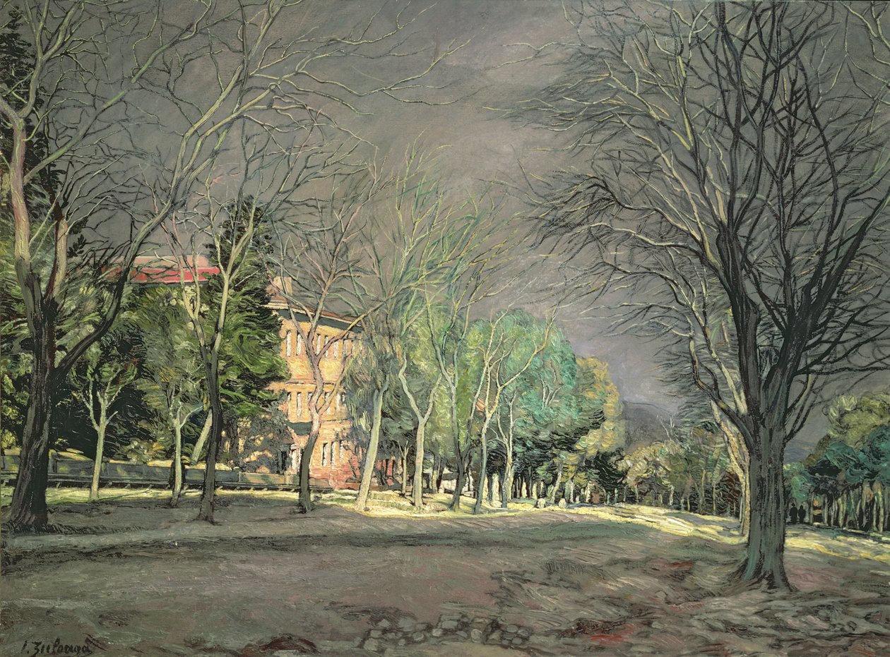 El Escorial yakınlarındaki kırsal alan, 1932 by Ignacio Zuloaga y Zabaleta