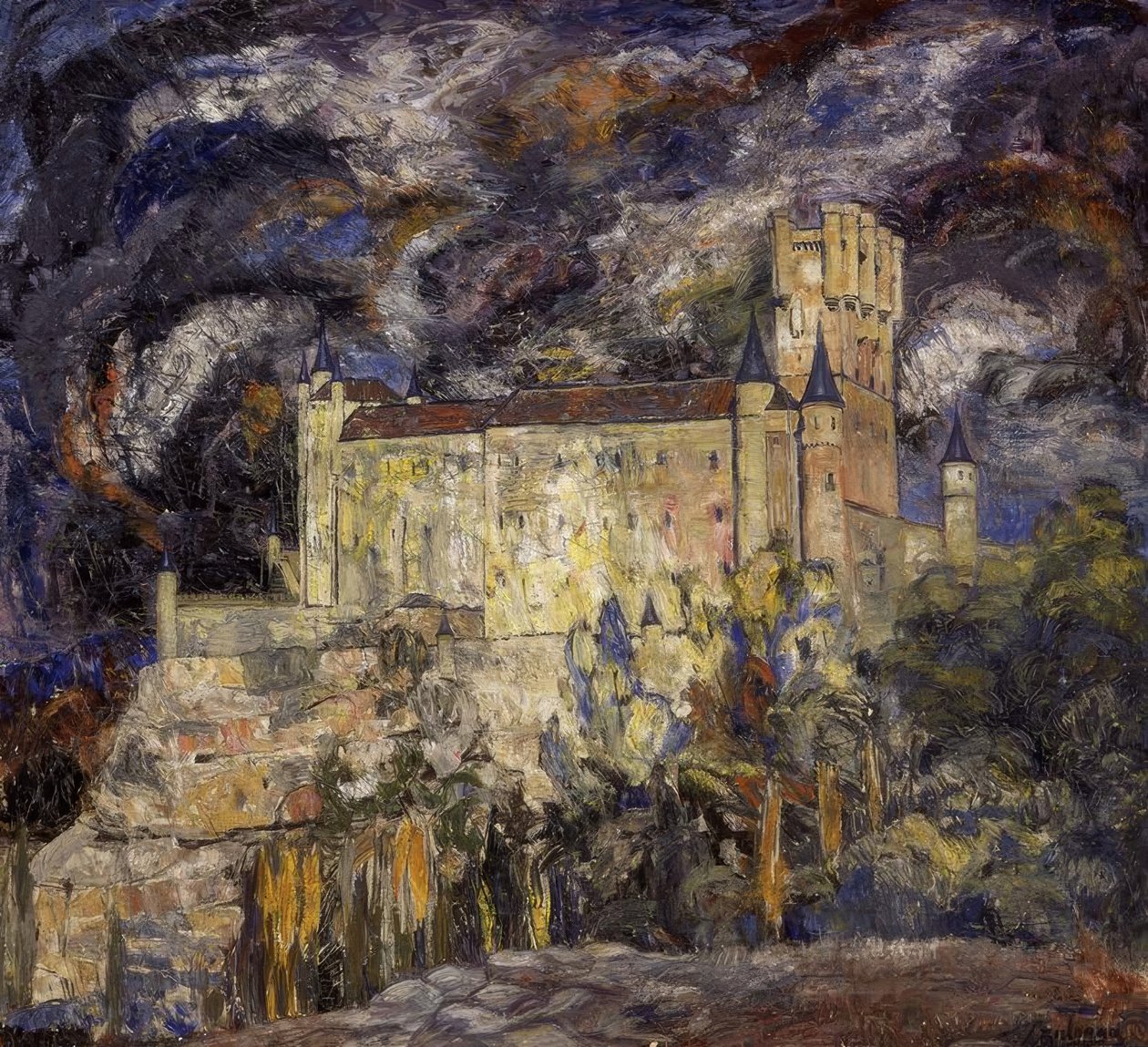 ALCAZAR DE SEGOVIA - 1925 - YAĞ / TUVAL - 115X124 CM by Ignacio Zuloaga y Zabaleta