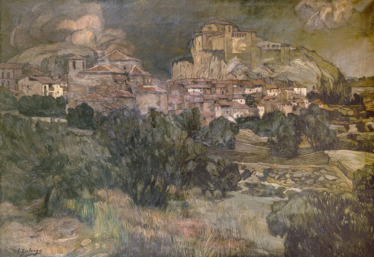 ALQUEZAR – OLEO / LIENZO – 139X199 CM by Ignacio Zuloaga y Zabaleta