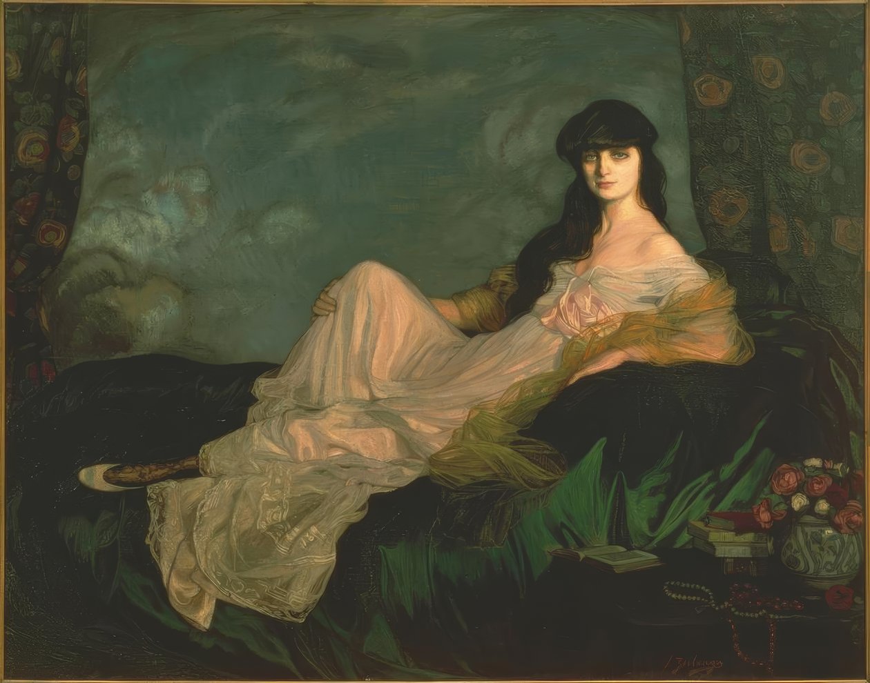 Noailles Kontesi Die by Ignacio Zuloaga y Zabaleta
