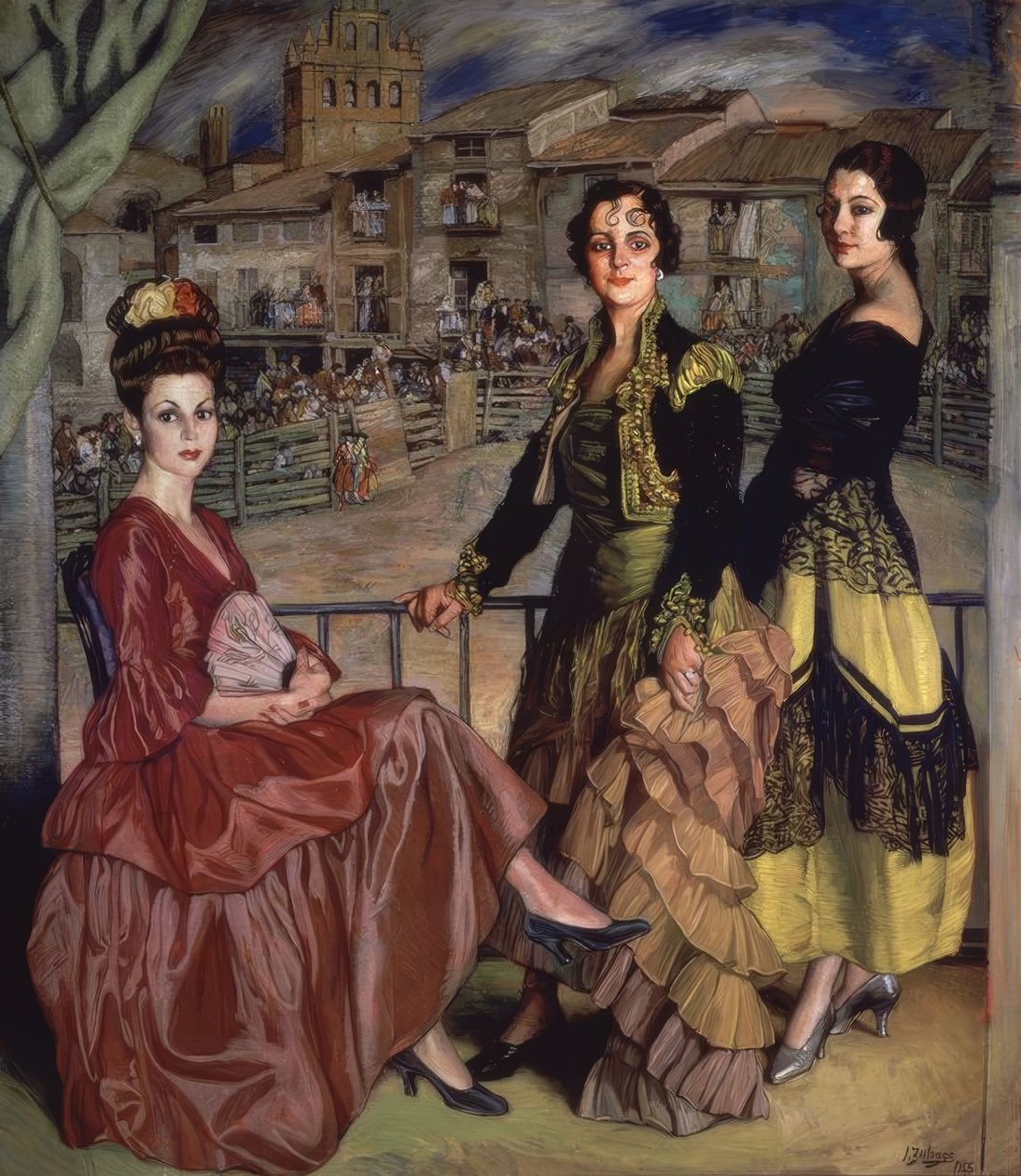 EL PALCO DE LAS PRESIDENTAS - 1945 - YAĞ / TUVAL - 178 X 204 CM by Ignacio Zuloaga y Zabaleta