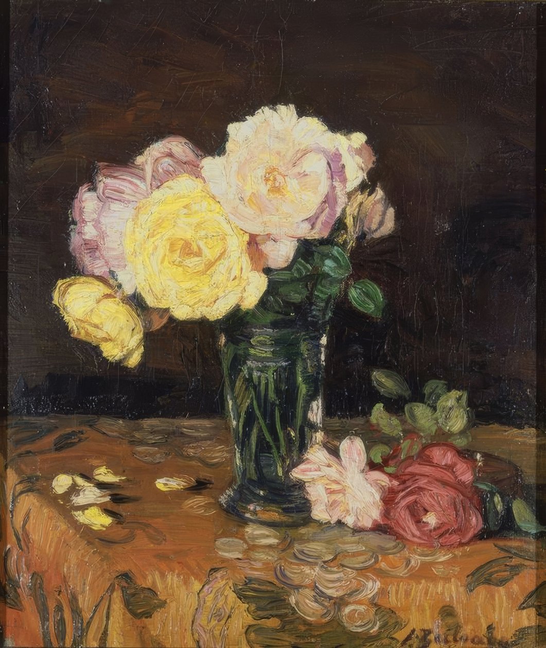 GÜLLÜ VAZO - 1931 - O / L - 50 × 43 CM by Ignacio Zuloaga y Zabaleta
