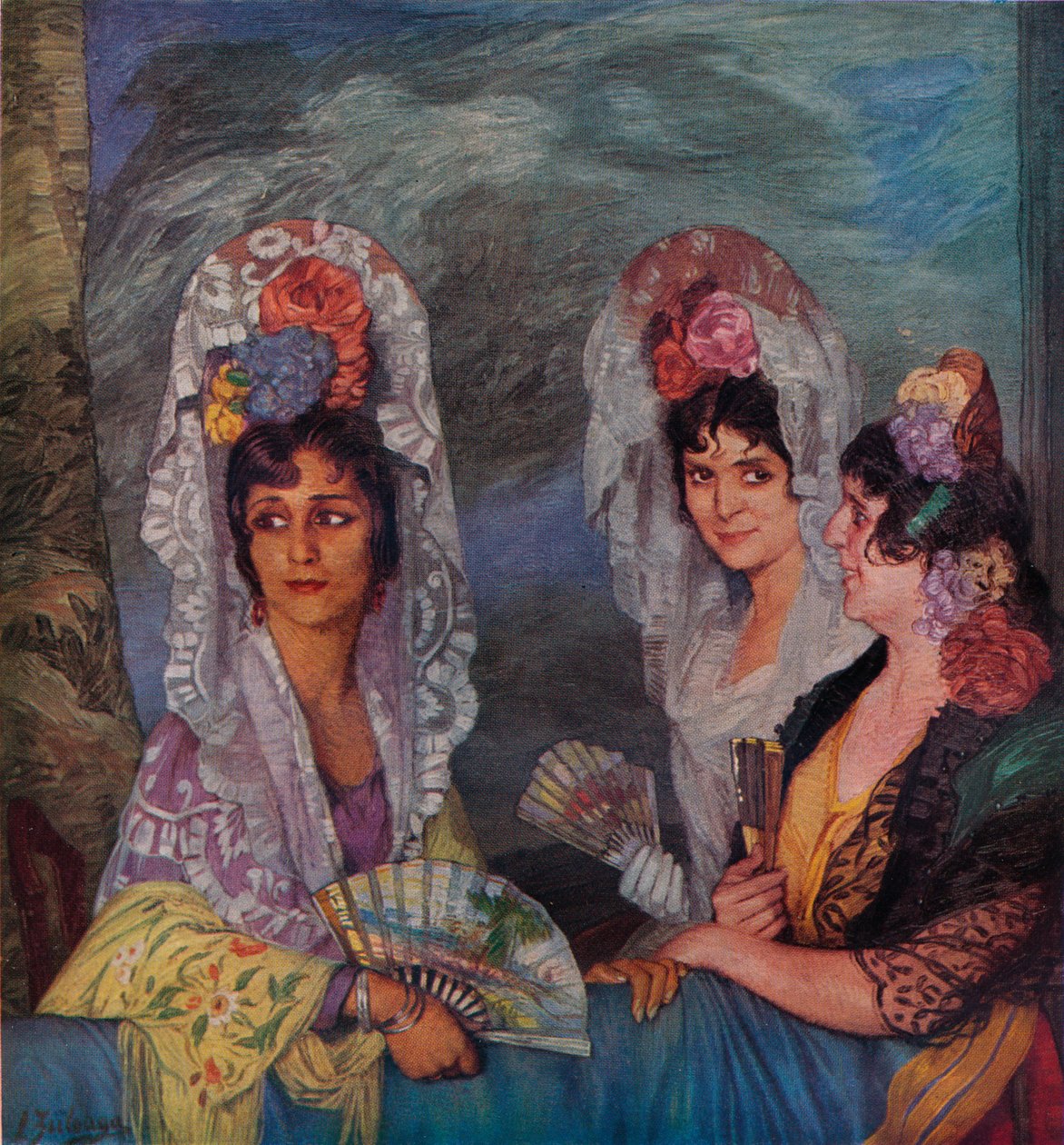 Balkon, c1931 by Ignacio Zuloaga y Zabaleta