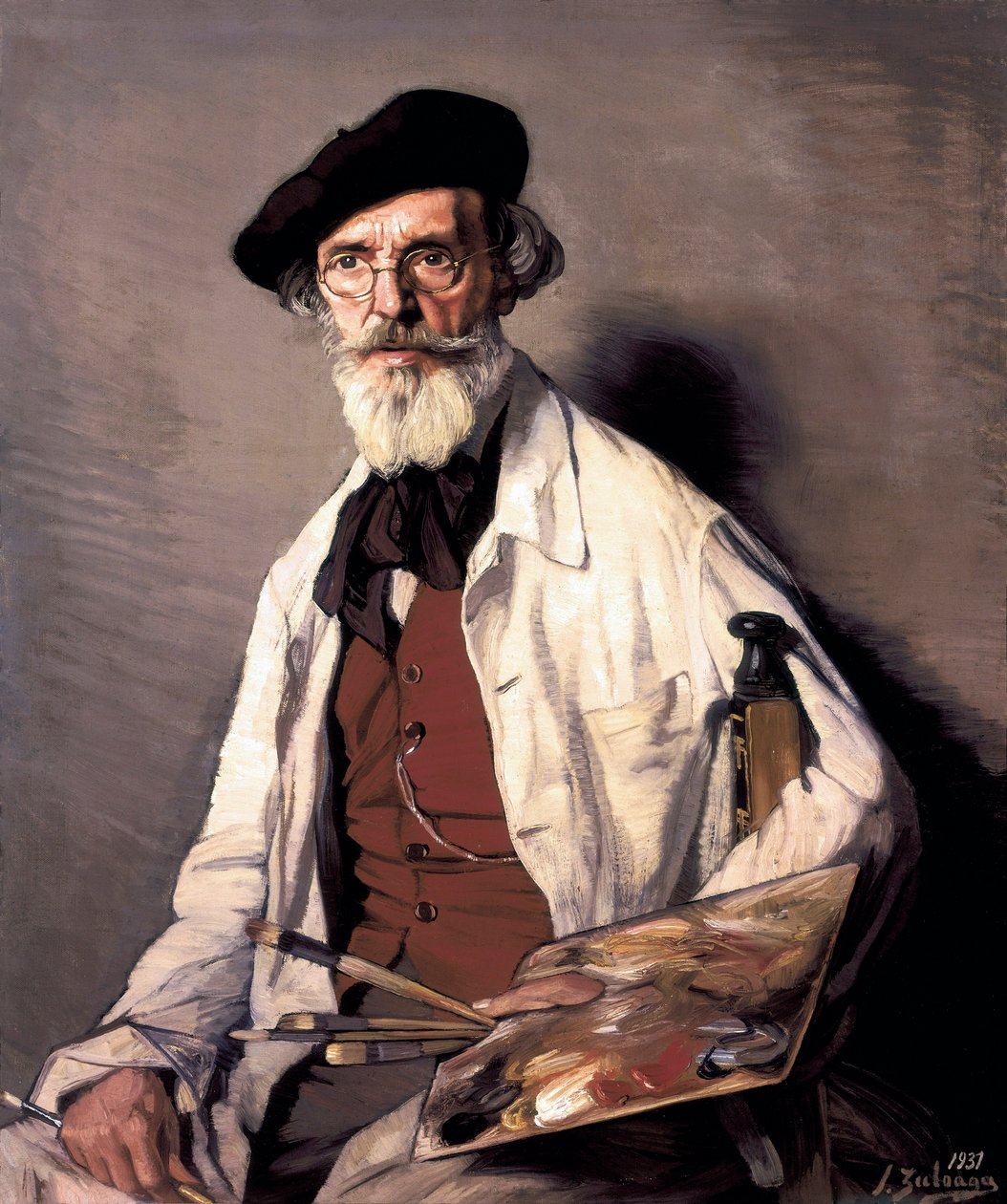 Ressam Pablo Uranga'nın portresi (1861-1934) 1937 (tuval üzerine yağlı boya) by Ignacio Zuloaga y Zabaleta