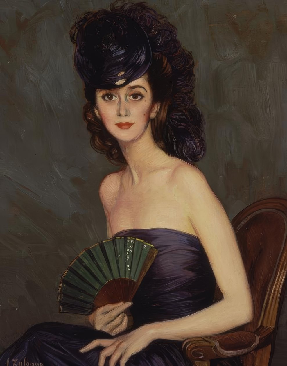 LADY OF PATIÑO (LA DURCAL) - XX YÜZYIL - O / L - 93X73 CM by Ignacio Zuloaga y Zabaleta