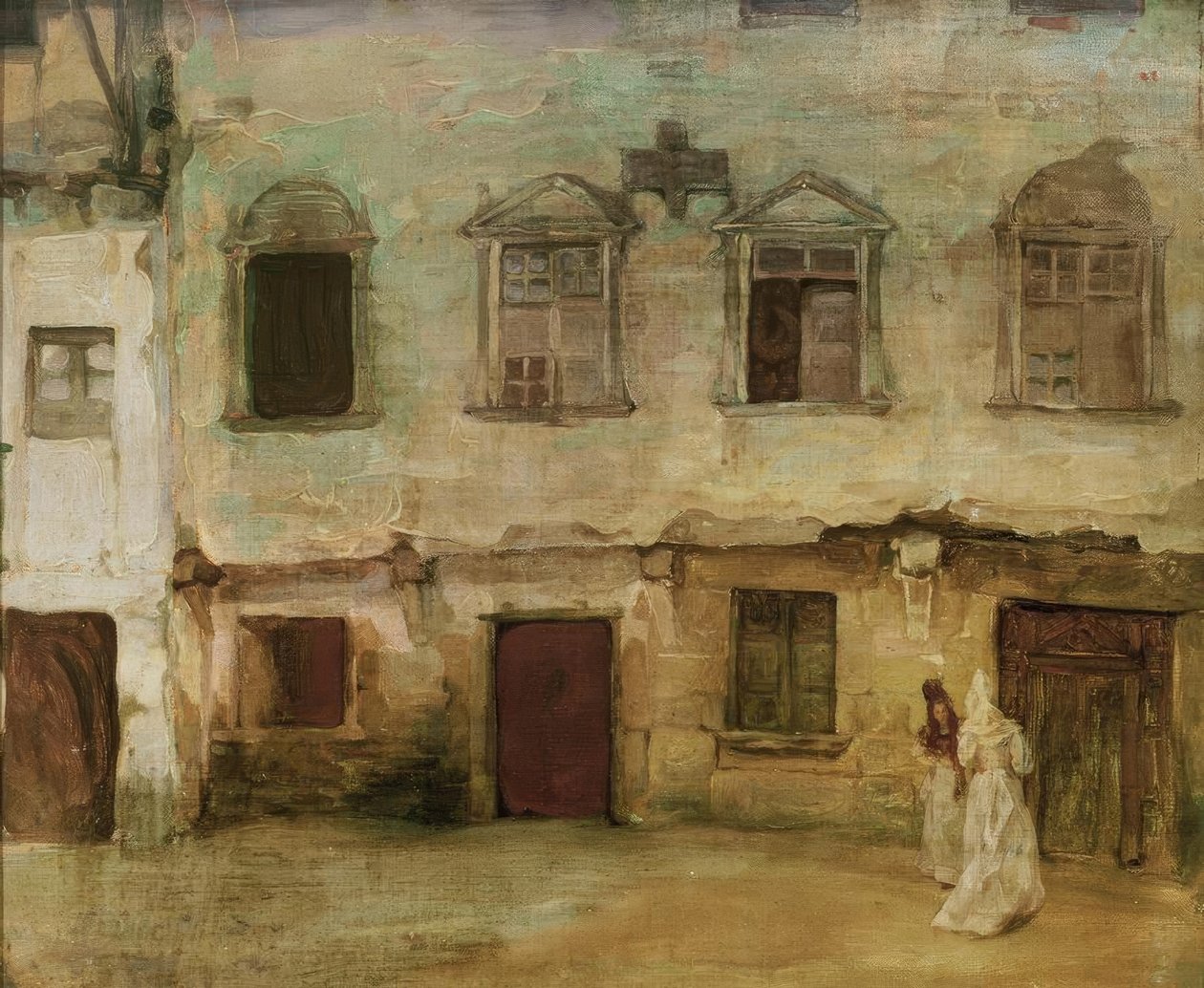Eski bir Kastilya kasabasında sokak by Ignacio Zuloaga y Zabaleta