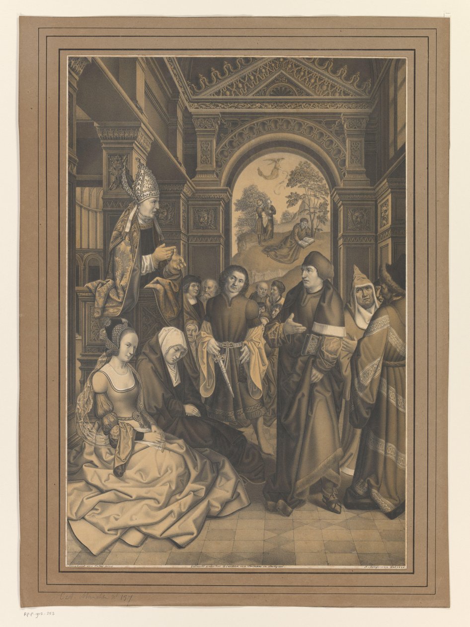 Saint Norbert, Boisserée kardeşlerin koleksiyonundan kafir Tanchlin Works'e vaaz veriyor (dizi başlığı) Galerie des Frères Boisserée (dizi başlığı) by Ignaz Bergmann