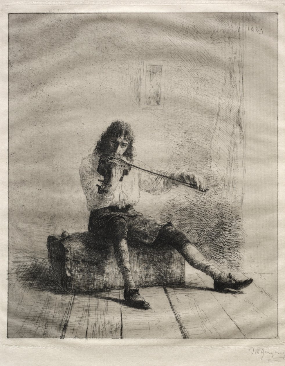 Ve Dull Care Uzak Dur, 1883. by Ignaz Marcel Gaugengigl