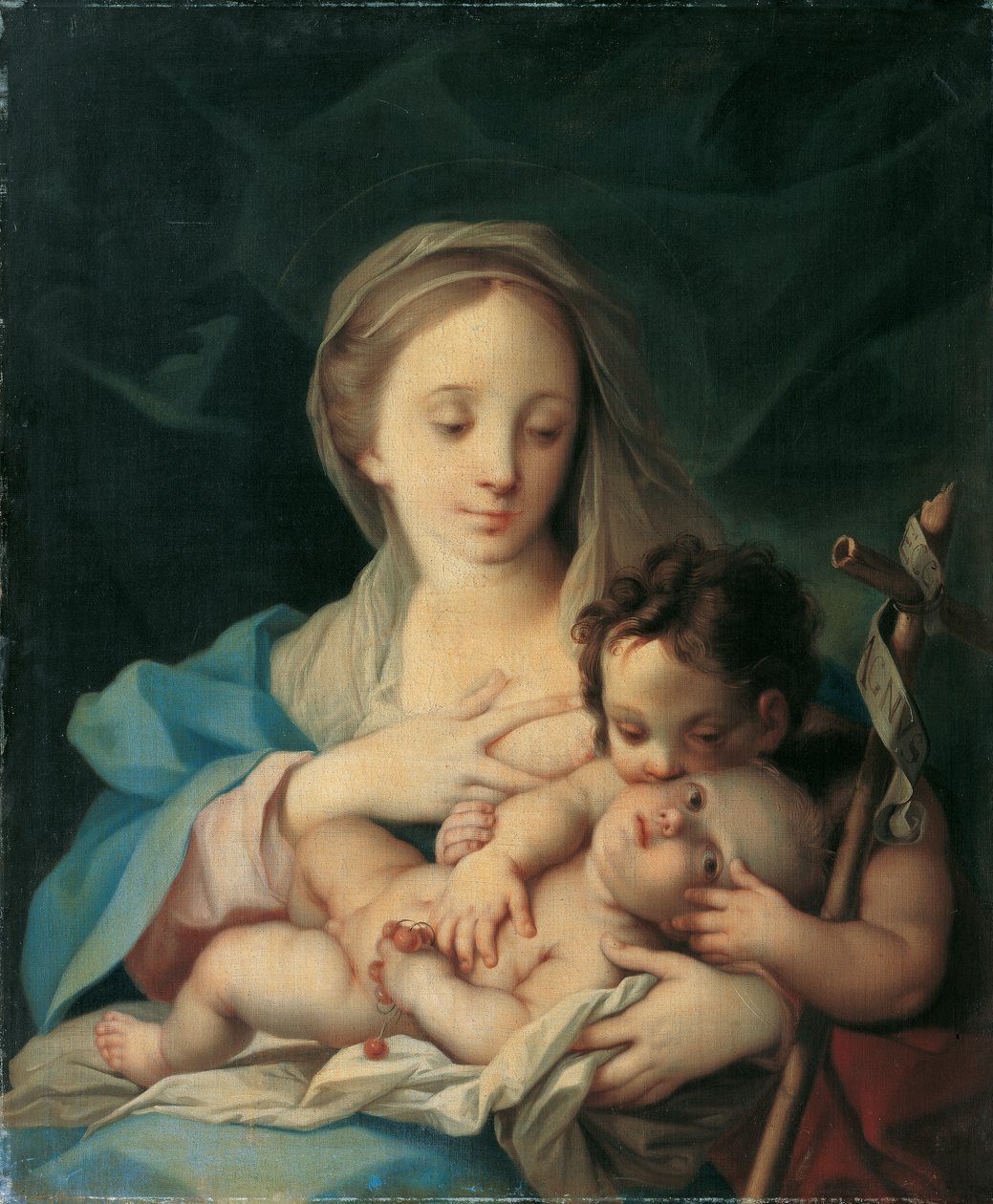 çocuk ve Johannesknaben ile Maria by Ignaz Stern