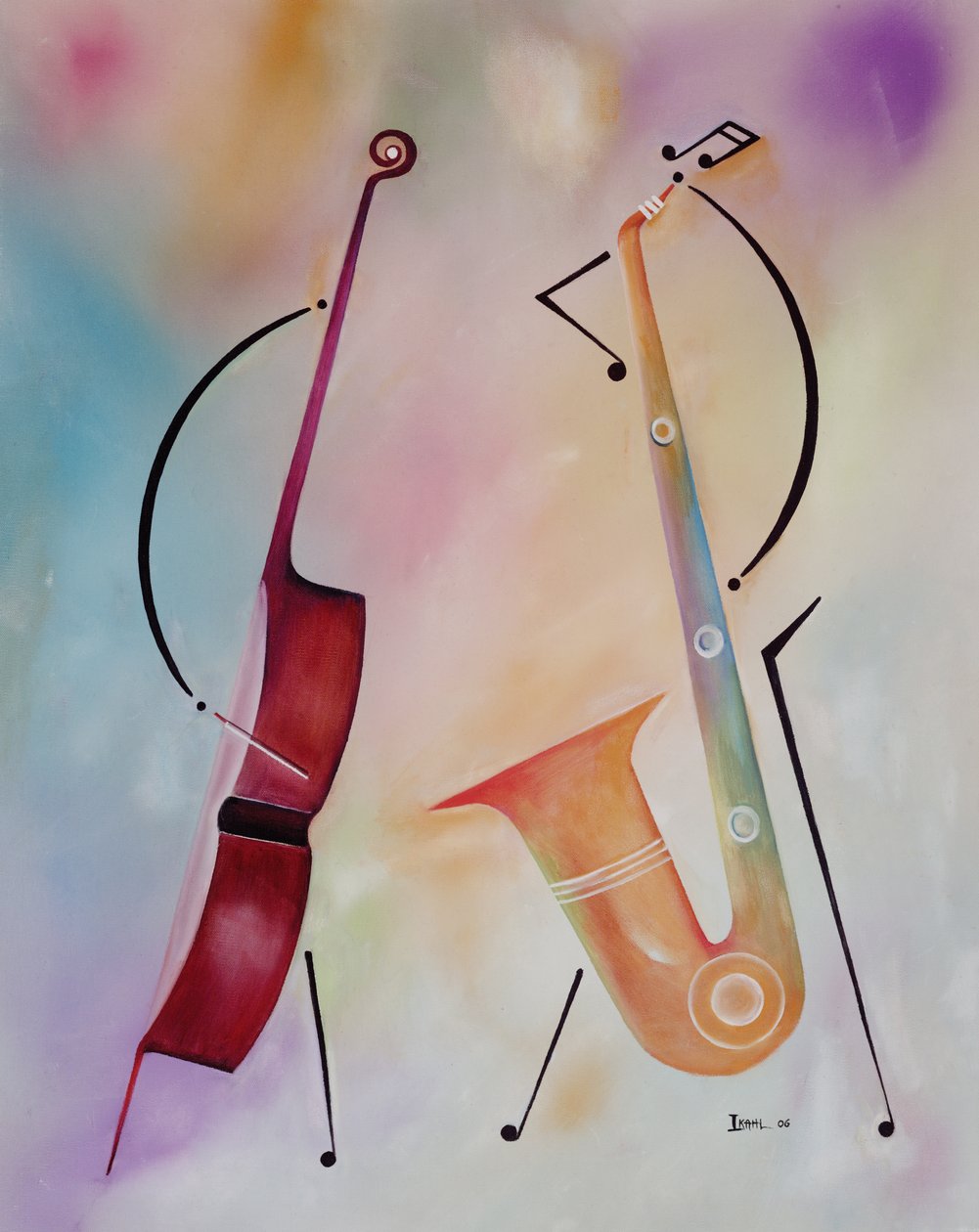 Bas ve Saksafon, 2006 by Ikahl Beckford