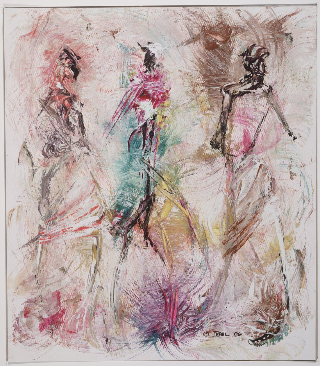 İsimsiz, 2006 (asitsiz tahta üzerine akrilik) by Ikahl Beckford