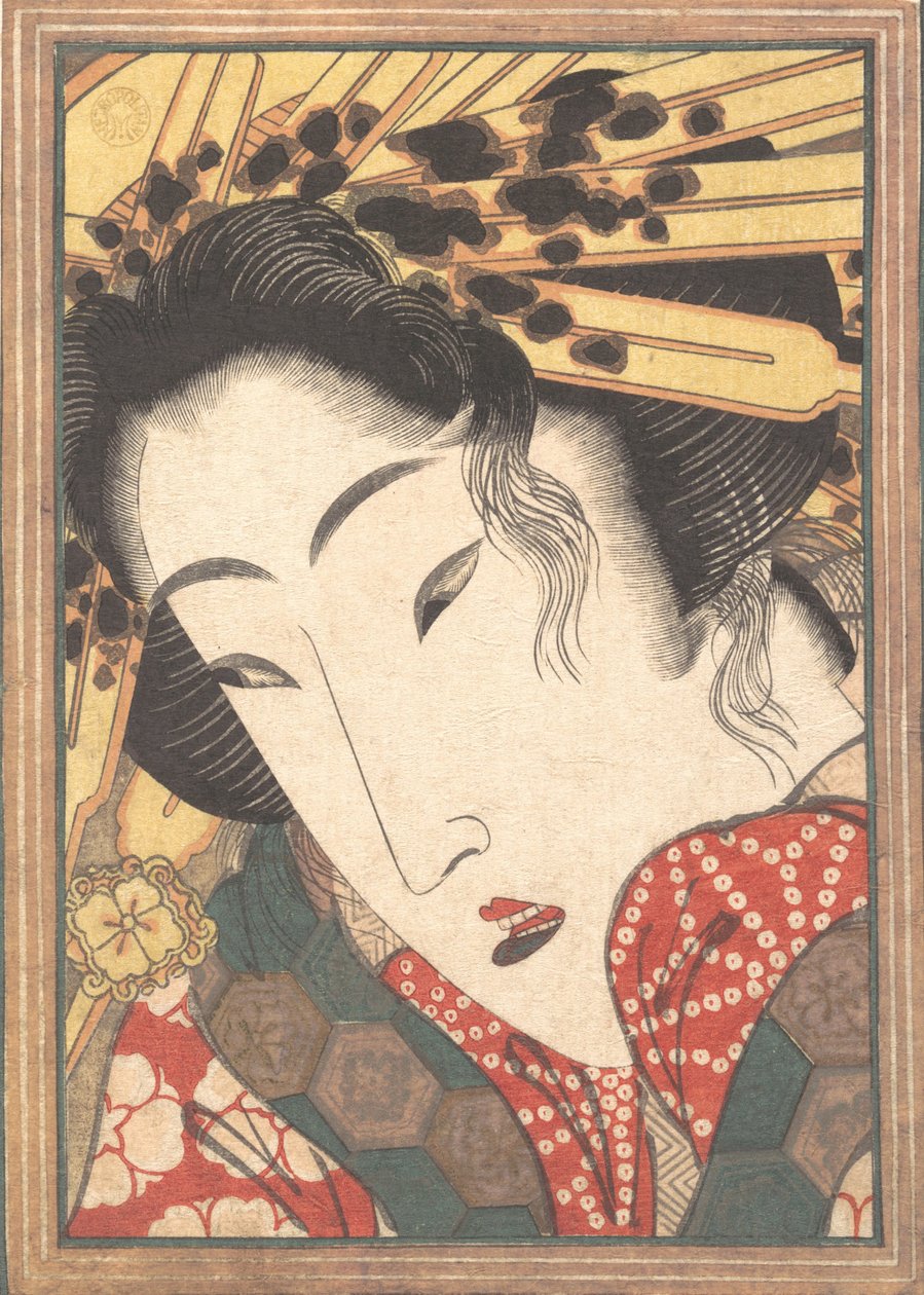 Bahar Karıyla Soğuyan Tutkulardan Reddedilen Geyşa, 1824. by Ikeda Eisen