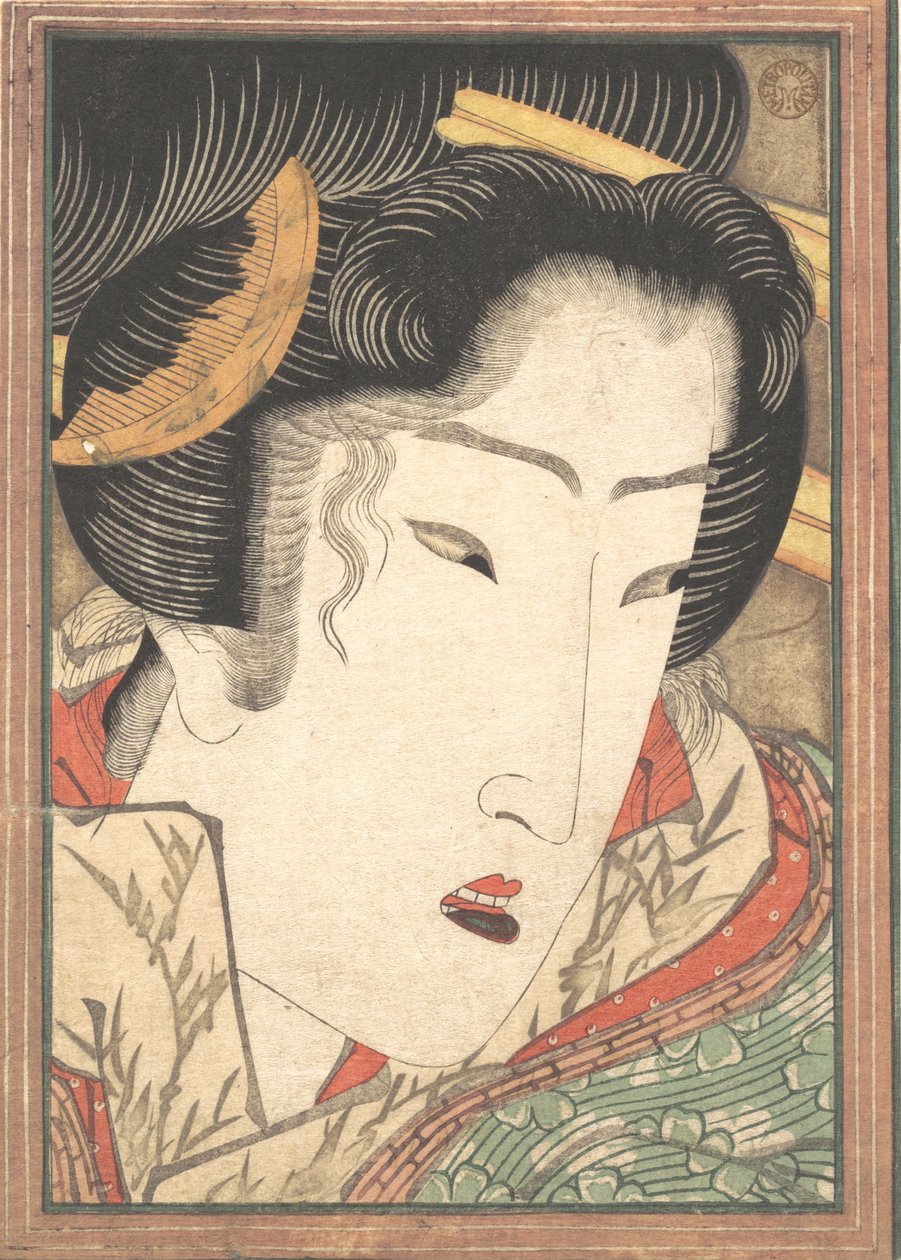 Bahar Karıyla Soğuyan Tutkulardan Reddedilen Geyşa, 1824. by Ikeda Eisen
