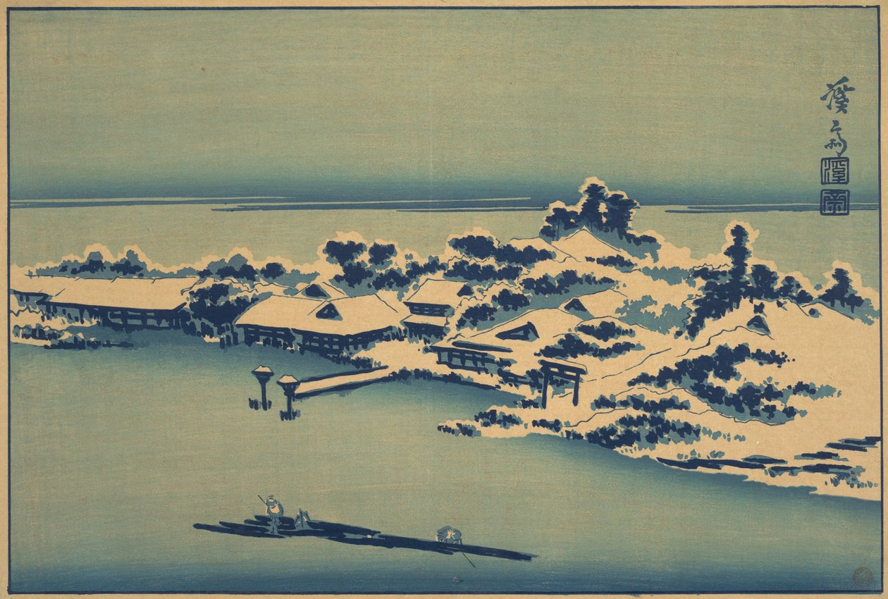 Kış Manzarası, 19. yüzyılın ortaları. by Ikeda Eisen