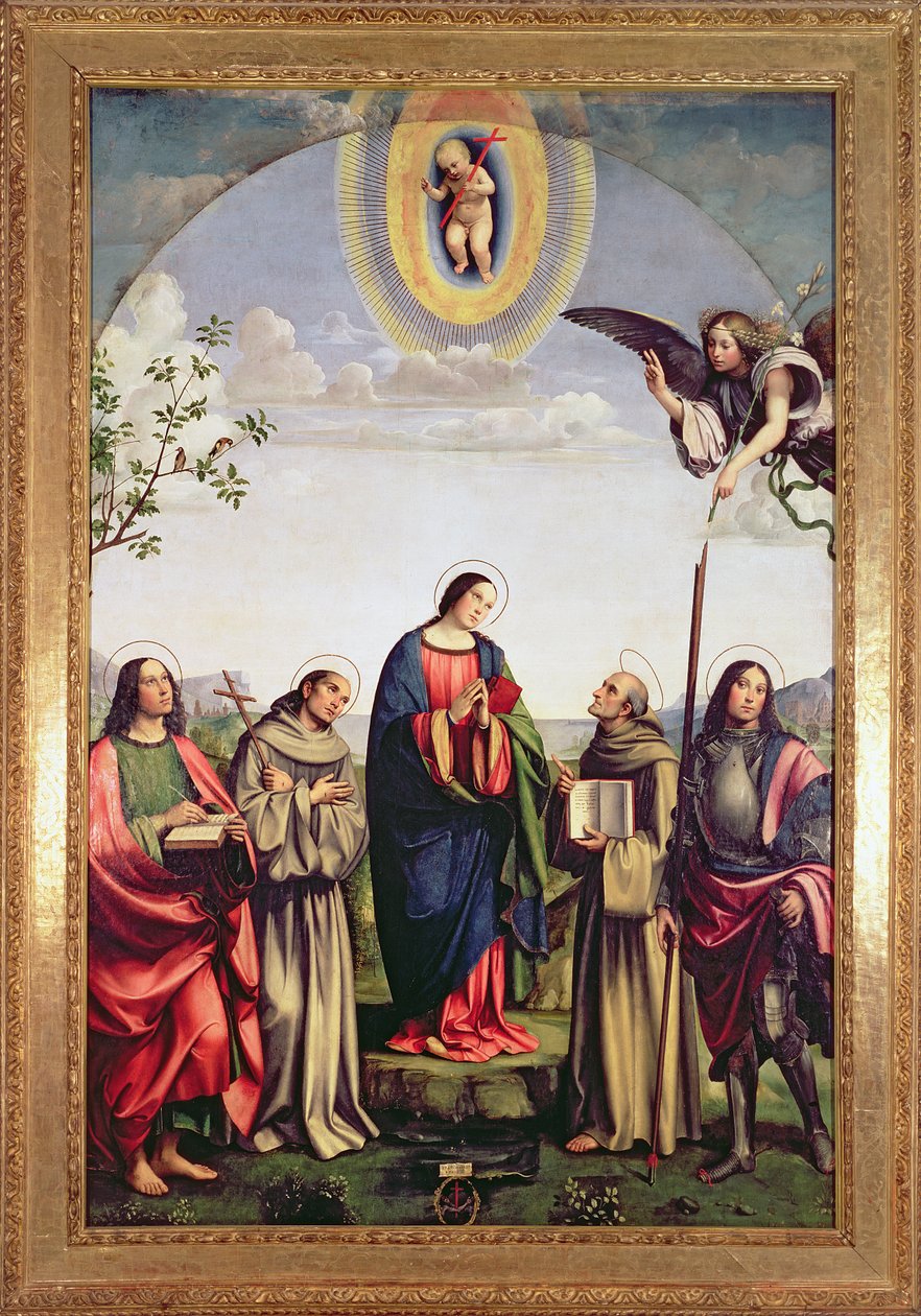 Müjde ve Azizler, 1500 (ayrıntılı bilgi için bkz. 84595) by Il Francia