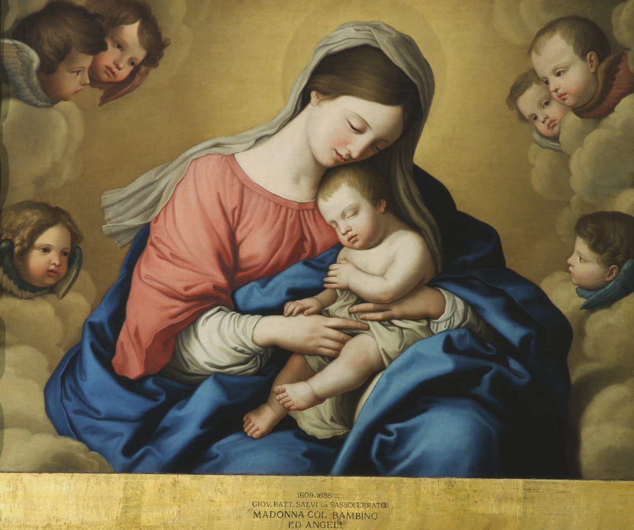 madonna ve çocuk by Il Sassoferrato