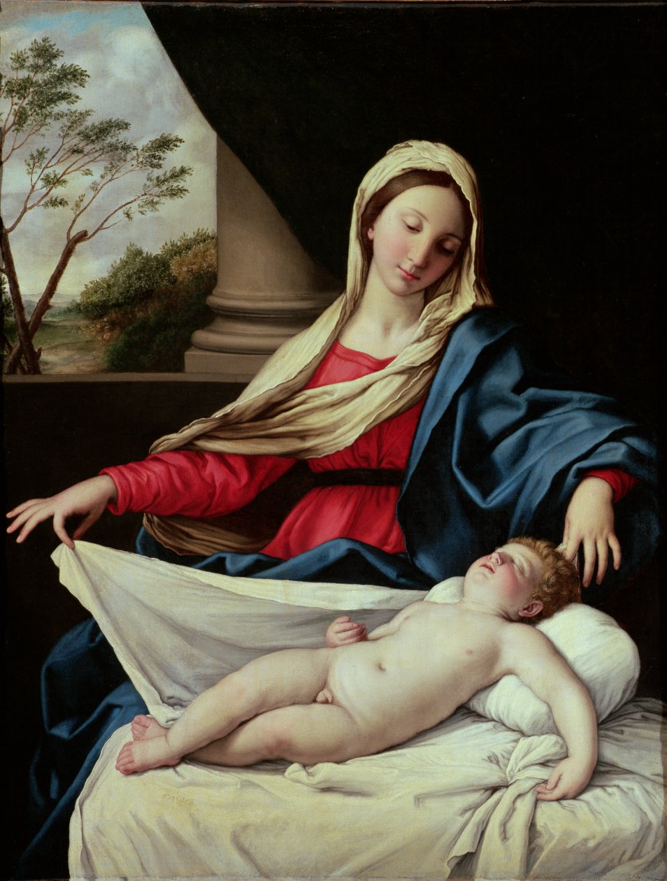 madonna ve çocuk by Il Sassoferrato