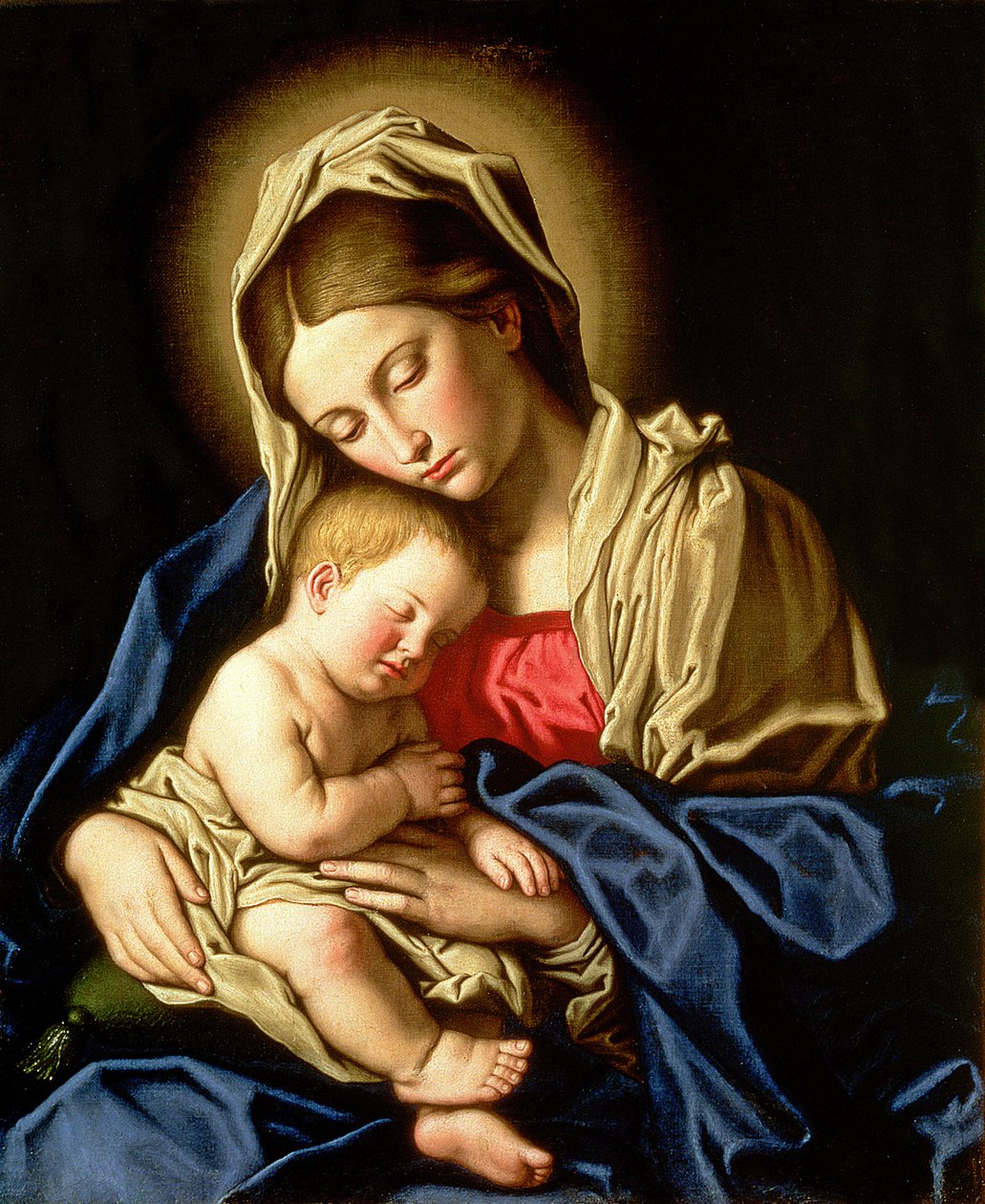 madonna ve çocuk by Il Sassoferrato