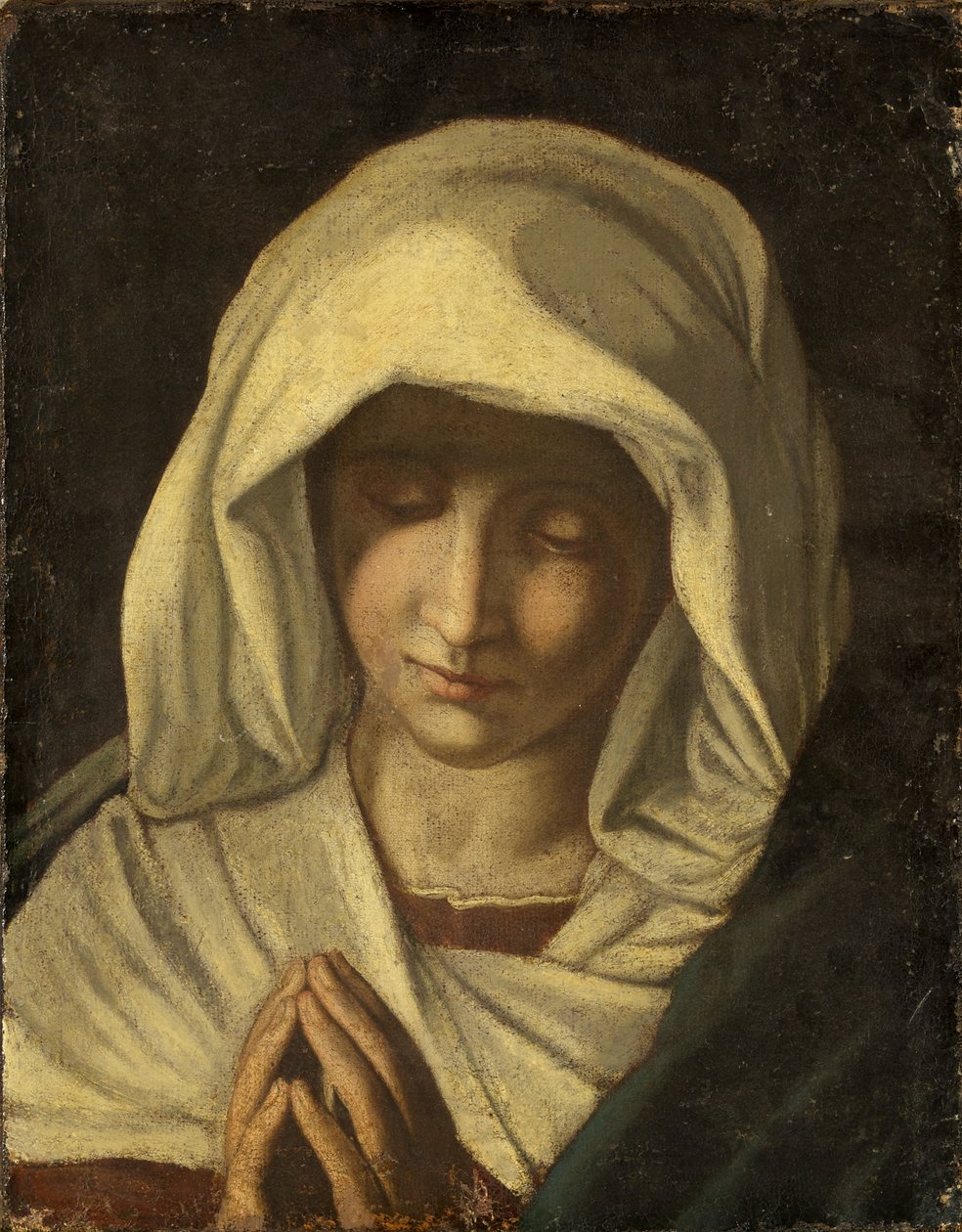 The Virgin in Prayer, 1800 dolayları (tuval üzerine yağlı boya) by Il  Sassoferrato