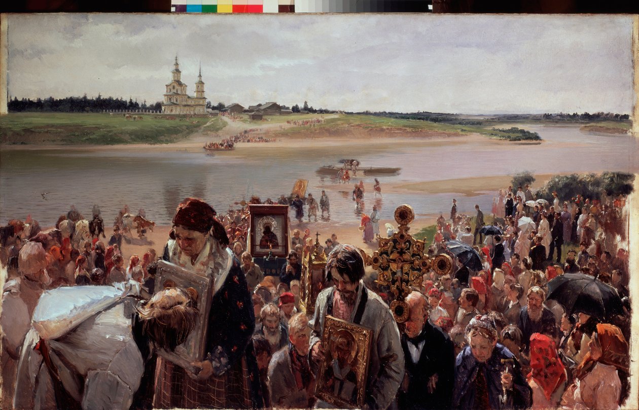 Paguez alayı. Painture de Hilarion Mihayloviç Pryanishnikov (1840-1894), huile sur toile by Illarion Mikhailovich Pryanishnikov