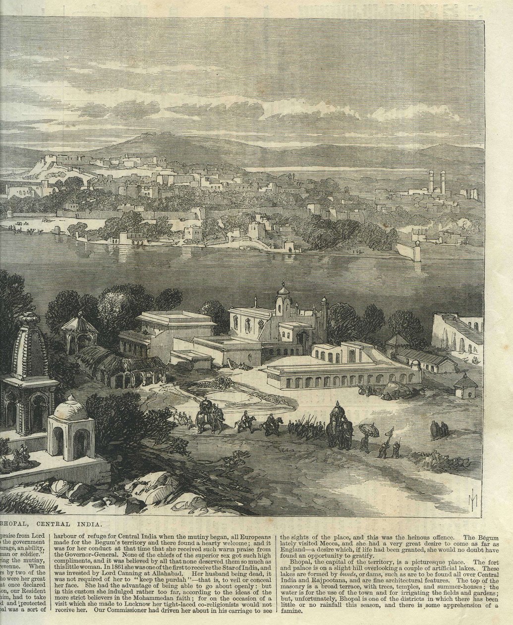 Bhopal, Orta Hindistan by Illustrated London News
