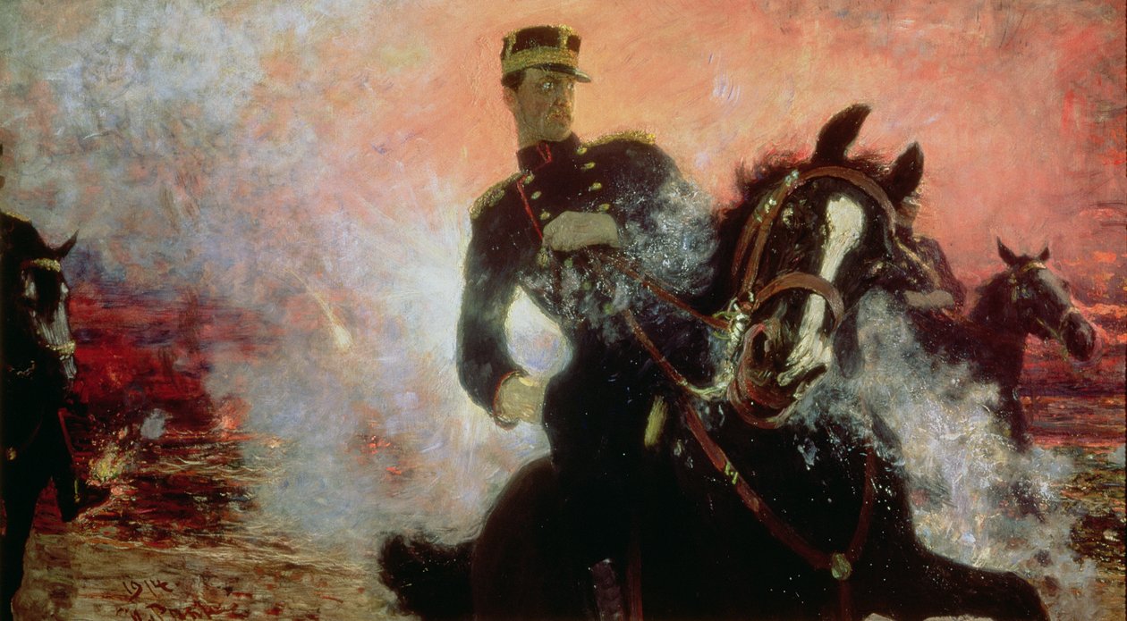 Albert I (1875-1934) King of the Belgians in the First World War, 1914  by Ilya Efimovich Repin