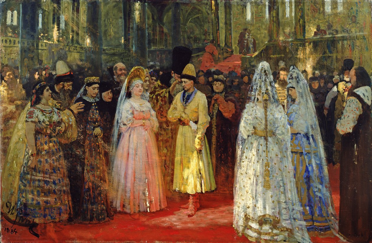 The Tsar choosing a Bride, c.1886  by Ilya Efimovich Repin