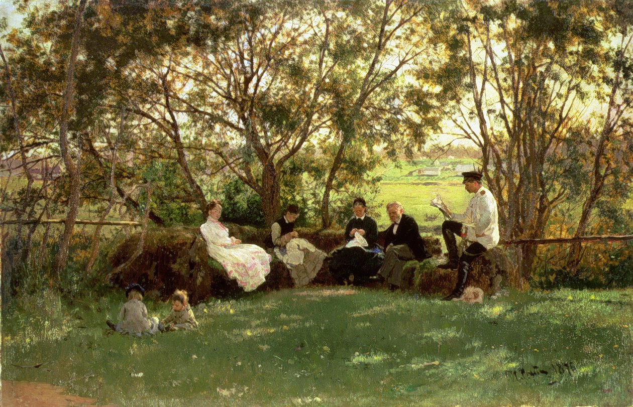 Çim Bank, 1876 by Ilya Efimovich Repin