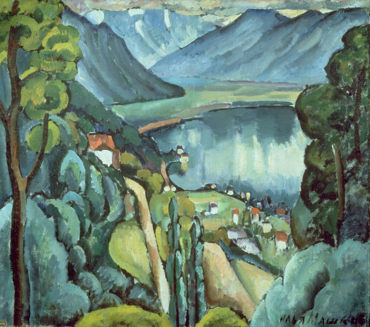 Cenevre Gölü, 1914 by Ilya Ivanovich Mashkov